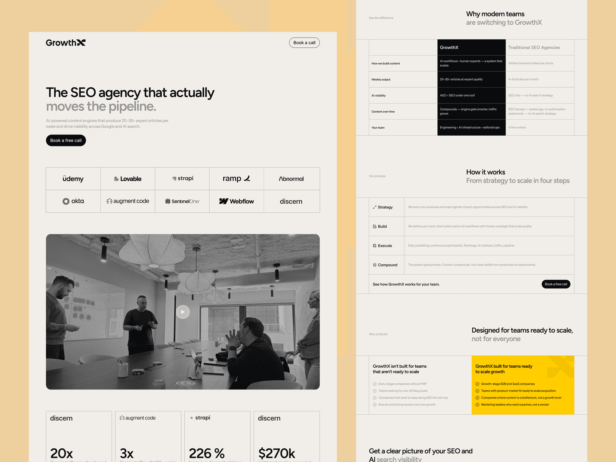 Project — GrowthX SEO agency website